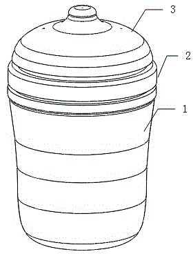 Breast-type feeding-bottle for newborn baby