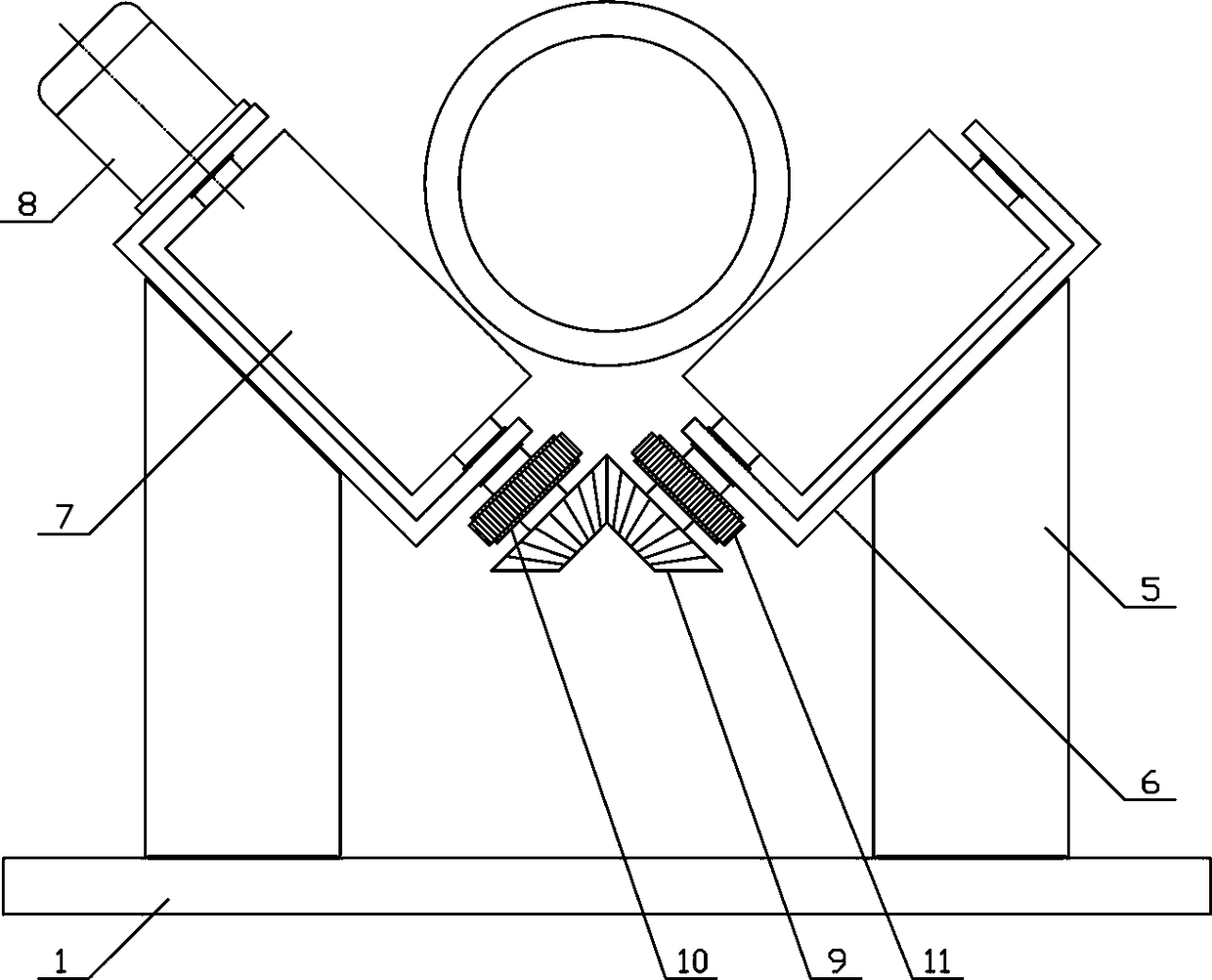 Pipe translation machining mechanism