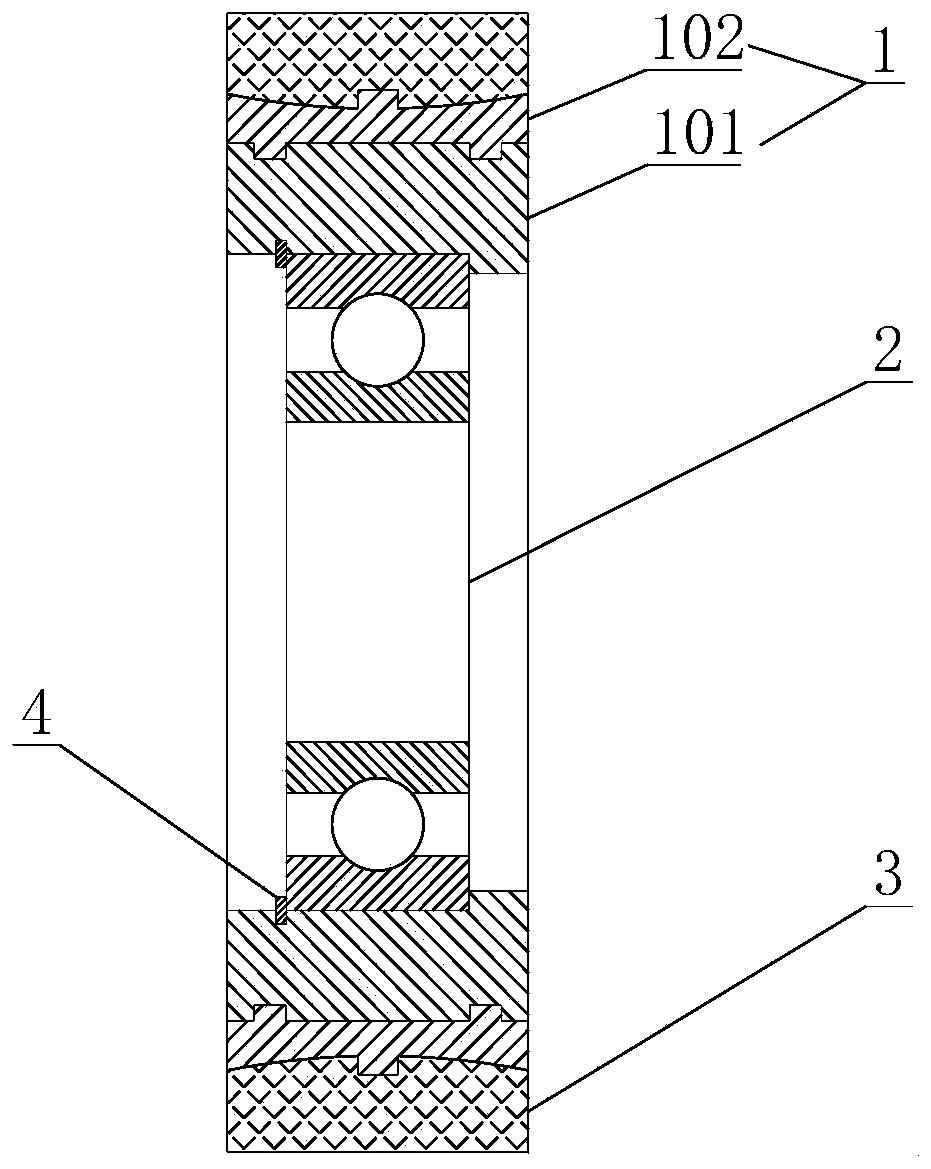 Anti-aging escalator roller