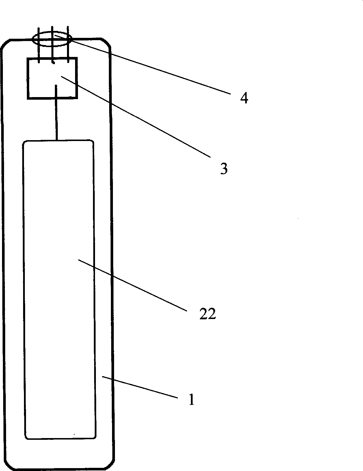 Non-contact type capacitance induction level sensor