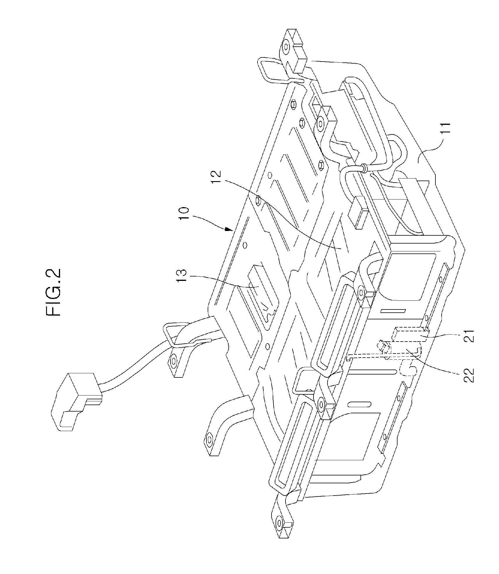 Water-discharging device of high voltage battery pack