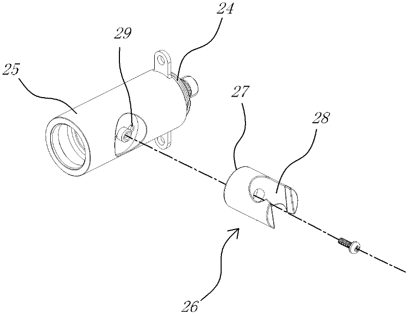 Wall-buried faucet with sprinkler socket