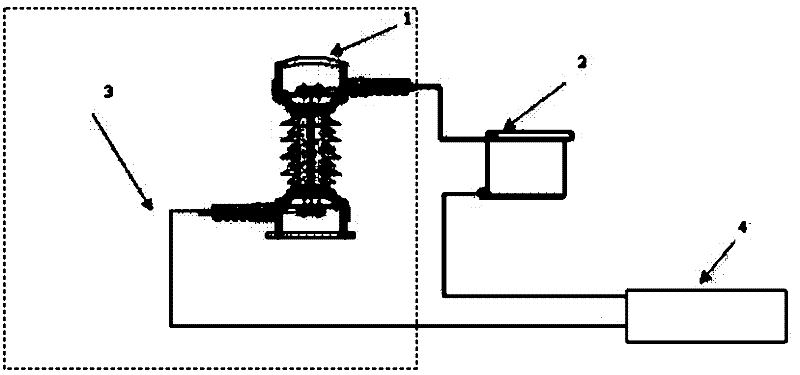 Temperature cycling test device for OPPC (optical fiber composite phase conductor) connector box and test method