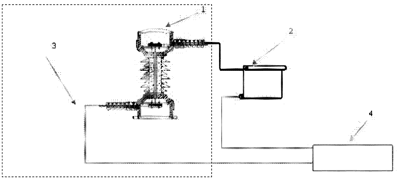 Temperature cycling test device for OPPC (optical fiber composite phase conductor) connector box and test method