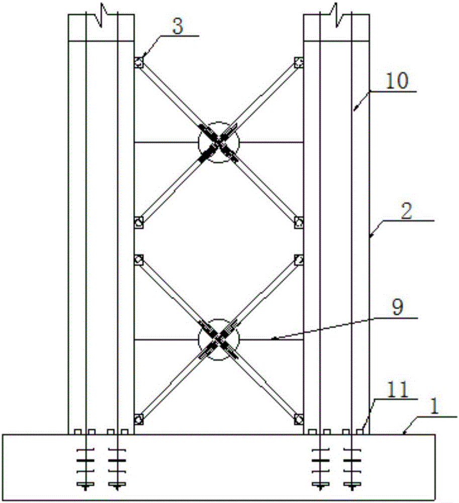 Energy-consuming prefabricated pier structure and construction method thereof