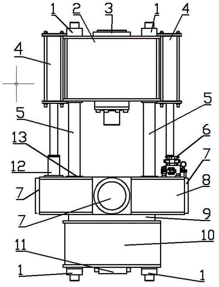 Multi-directional hydraulic extrusion press for semi-solid metal forming