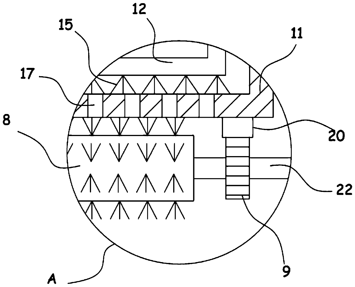 Forage processing and refining device for livestock breeding