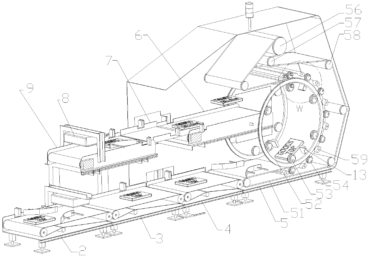 High-speed small package overturning machine