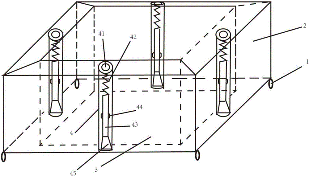 Sucking disc type transport case for logistics