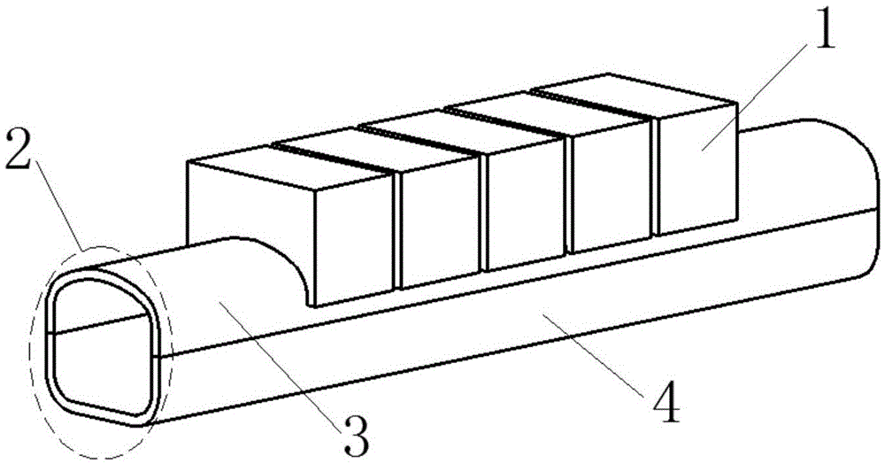 Fusion reactor tungsten divertor structure design based on high temperature fused salt cooling