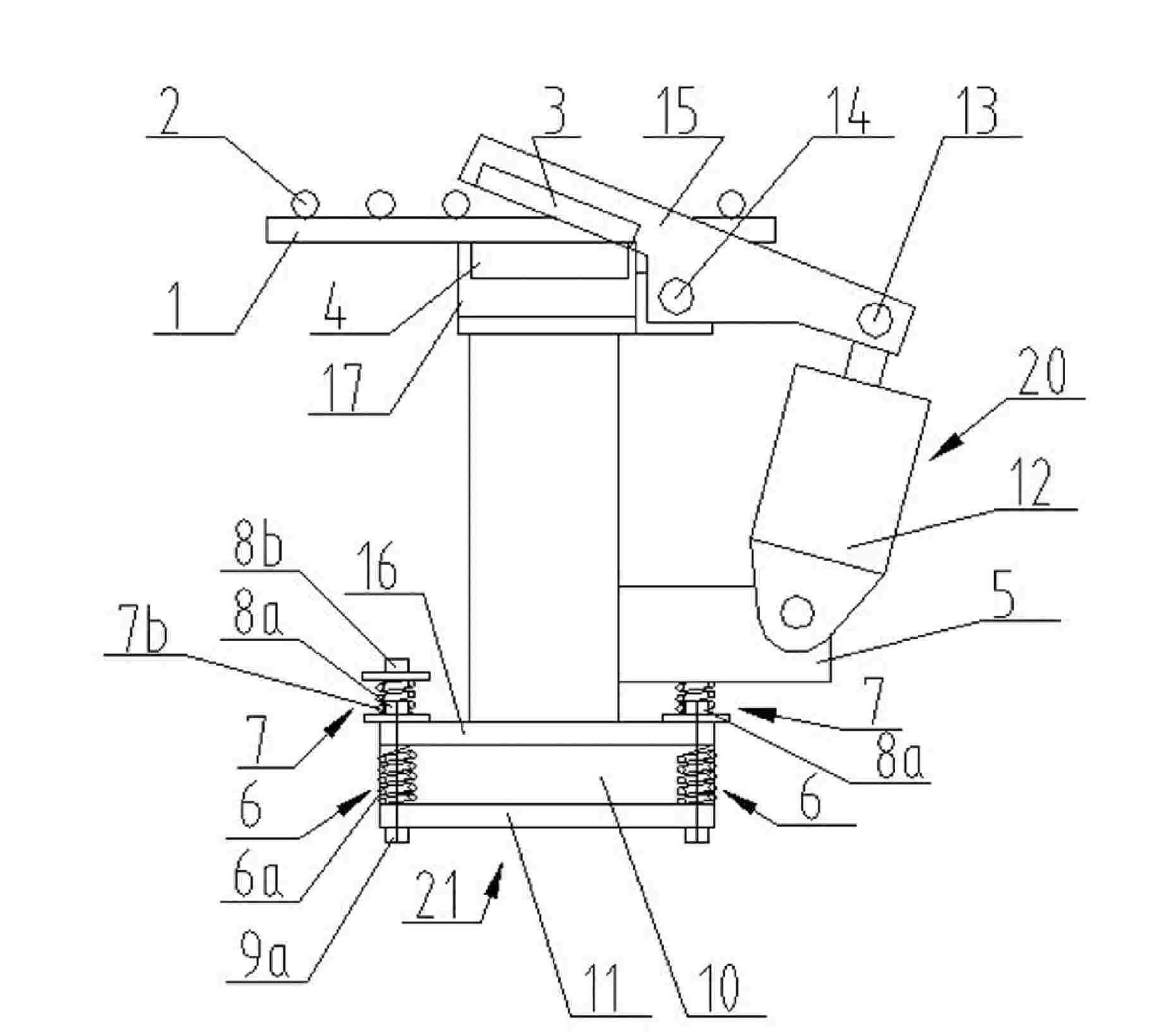 Online shearing device of mesh sheet burr of mesh welding machine