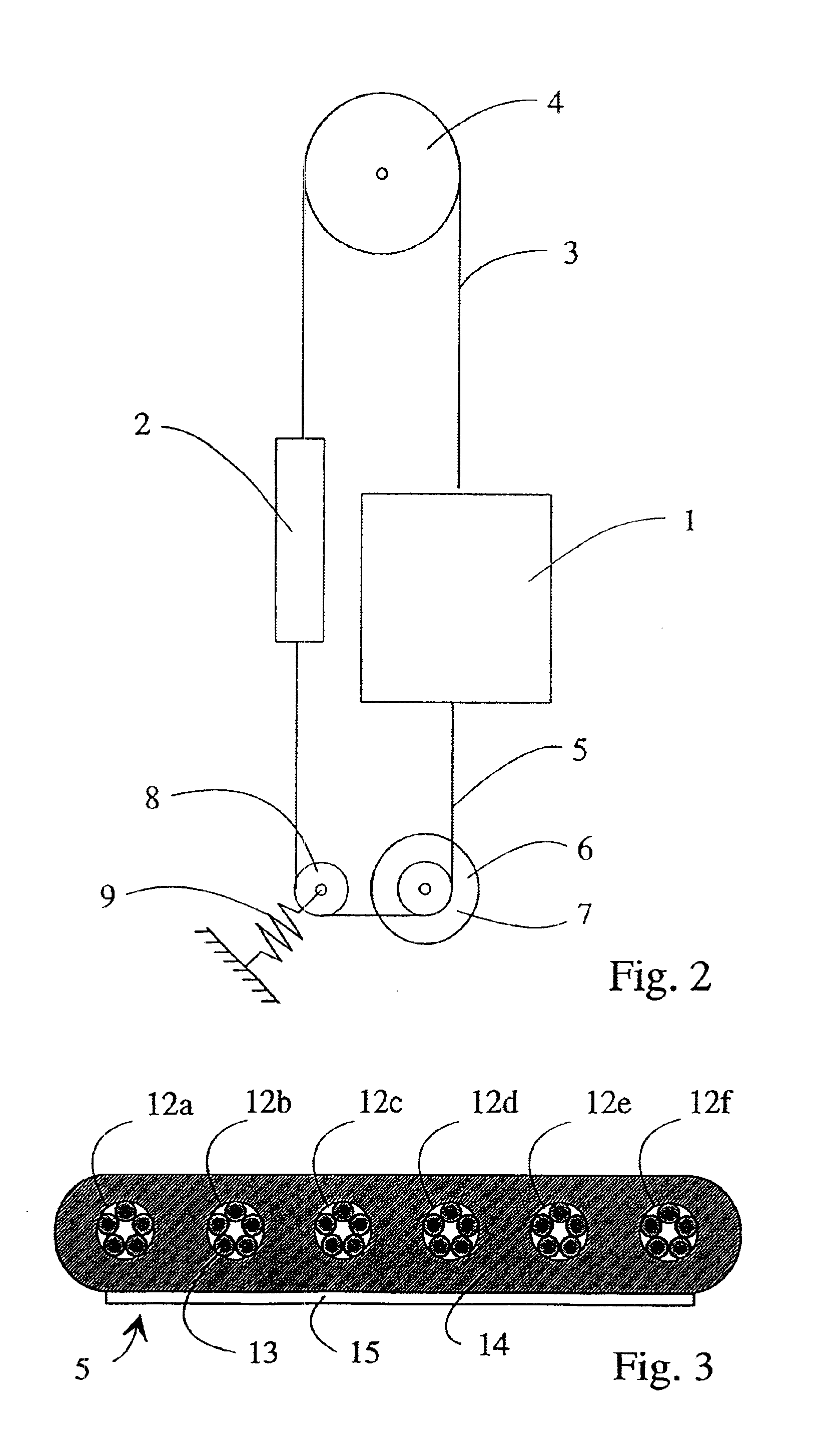 Elevator rope arrangement