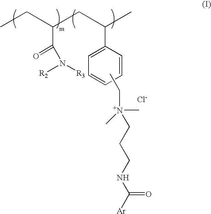 Salt and heat sensitive, substantive UV-absorbing polymers