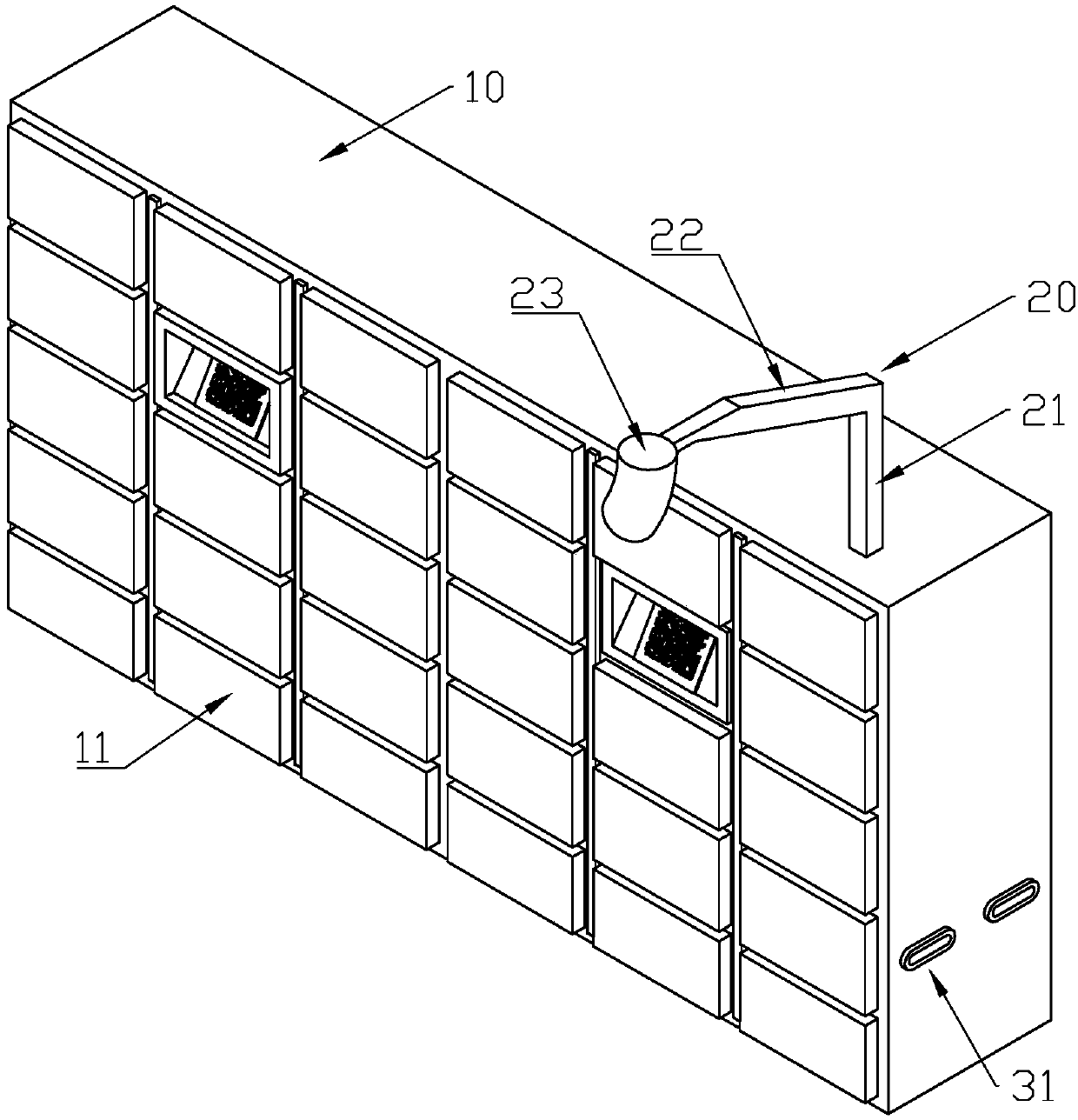 Intelligent shared locker based on code scanning