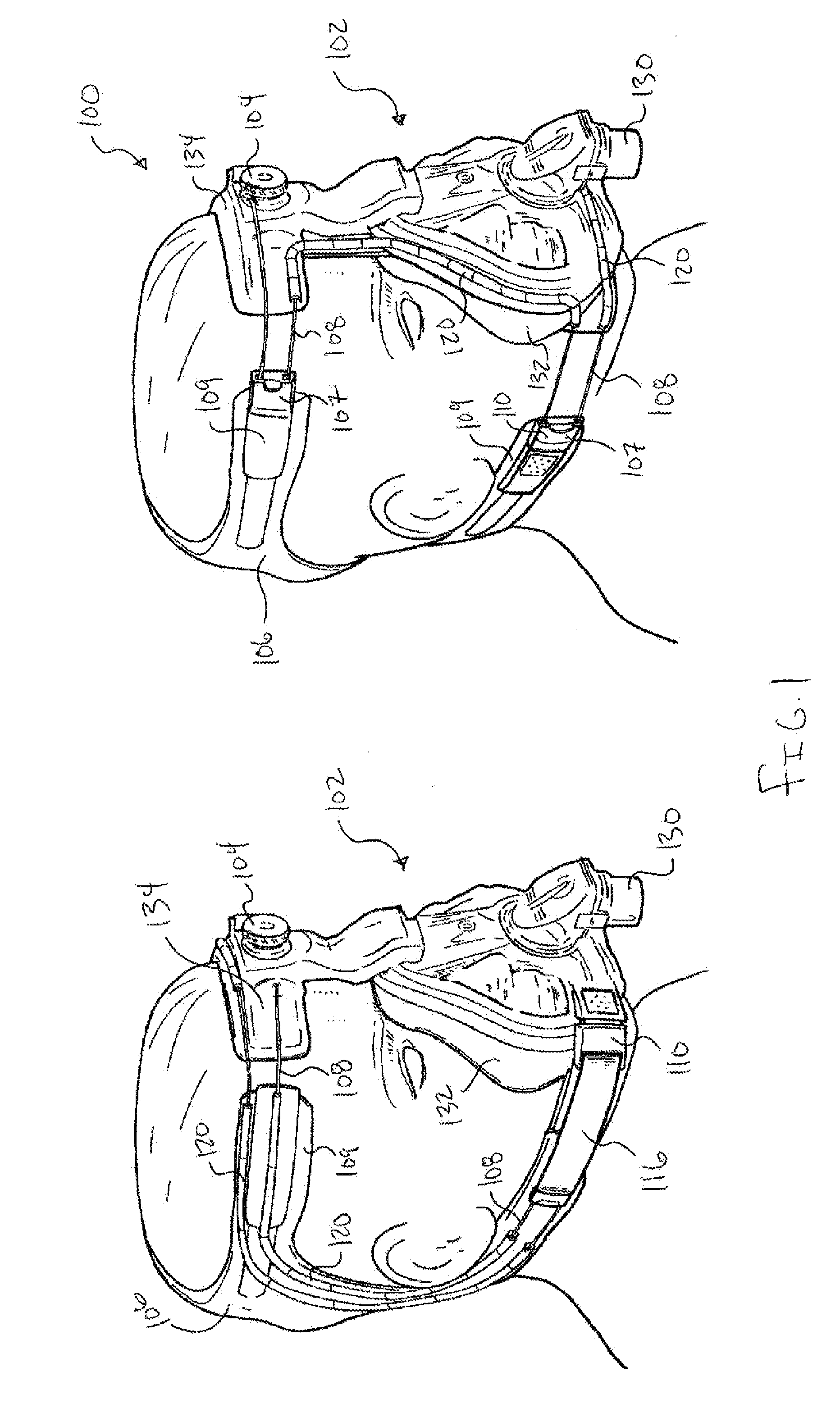 Closure methods and devices for head restraints and masks