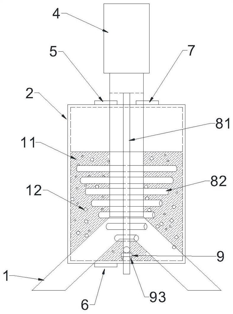 Continuous through dry sand mill for ferrite