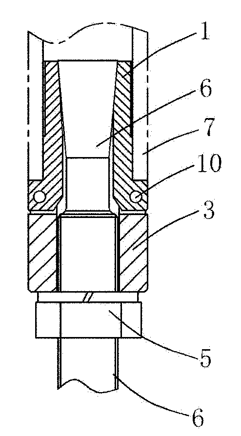 Combined-type connecting device