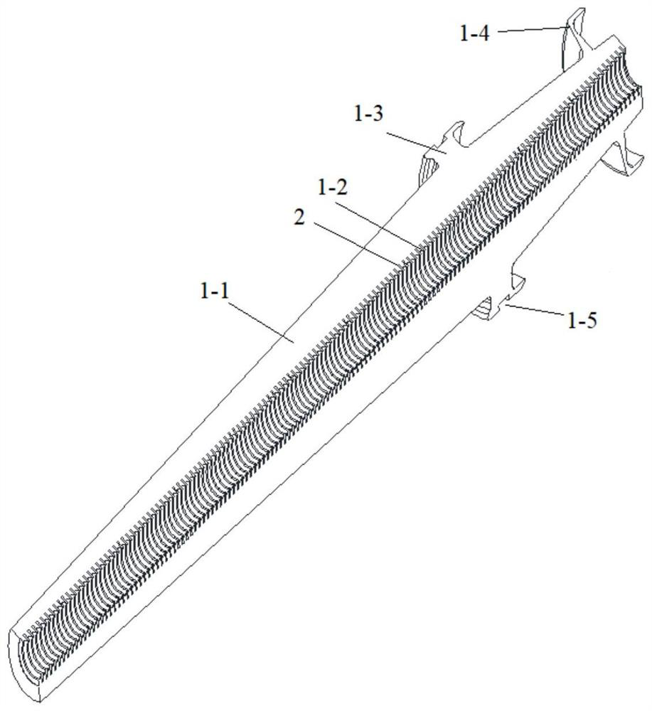 Cartridge holder clamping petal of carbon fiber composite armor-piercing bullet and forming method and forming die thereof