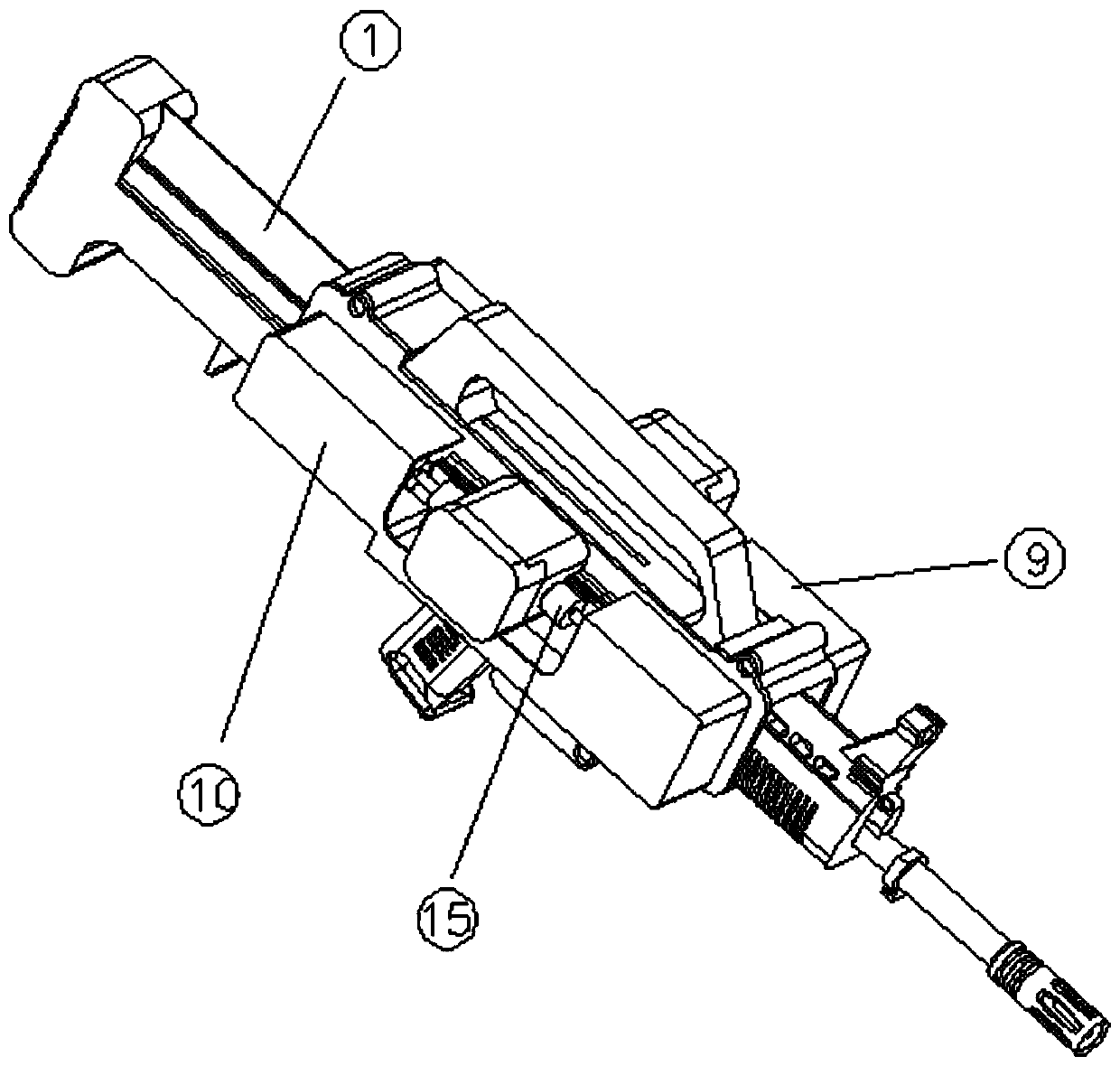 Unmanned aerial vehicle mounted gun