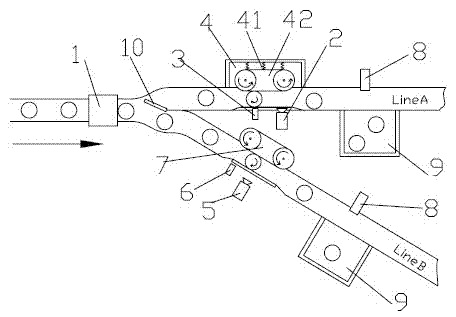 Two-dimensional code management system for online products on production line