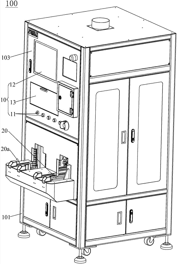 Efficient hook face dispensing machine