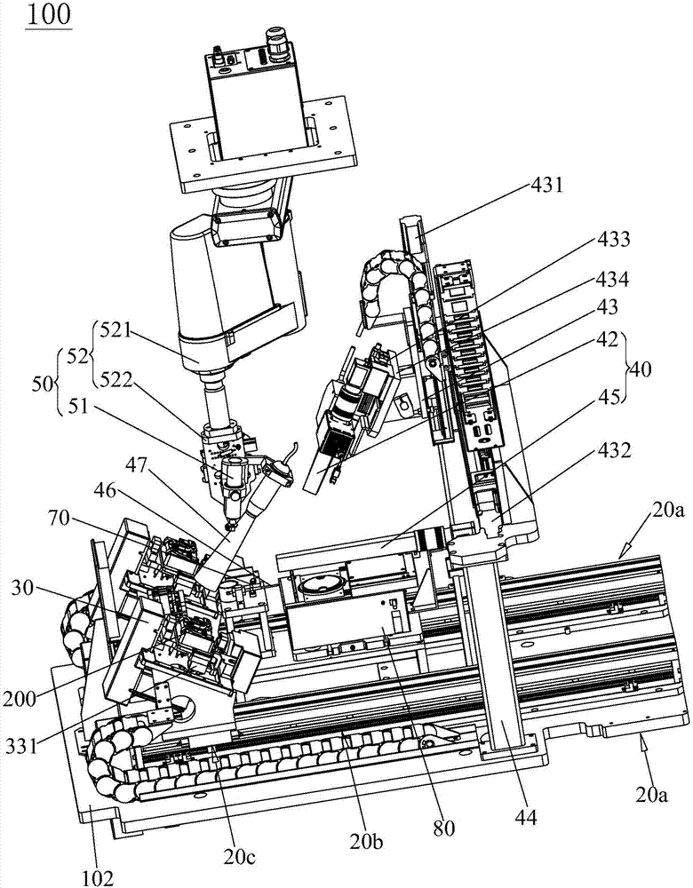 Efficient hook face dispensing machine