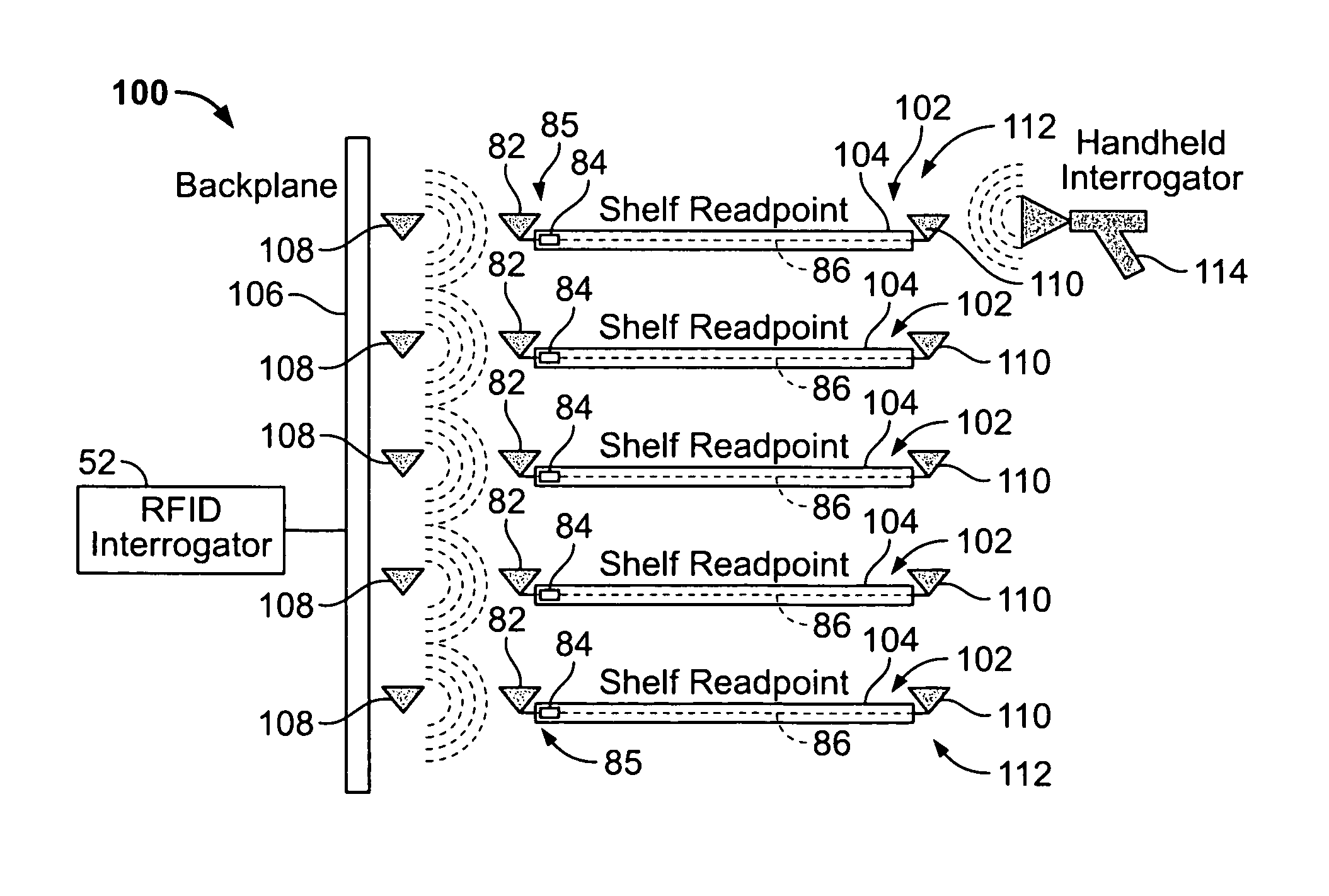 Radio frequency identification (RFID) system for item level inventory