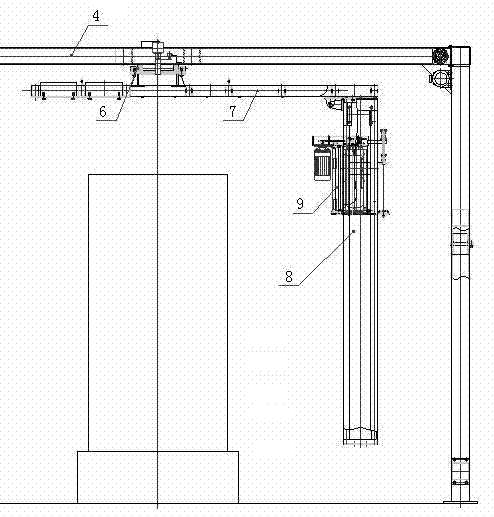 On-line rocker winding film packaging machine