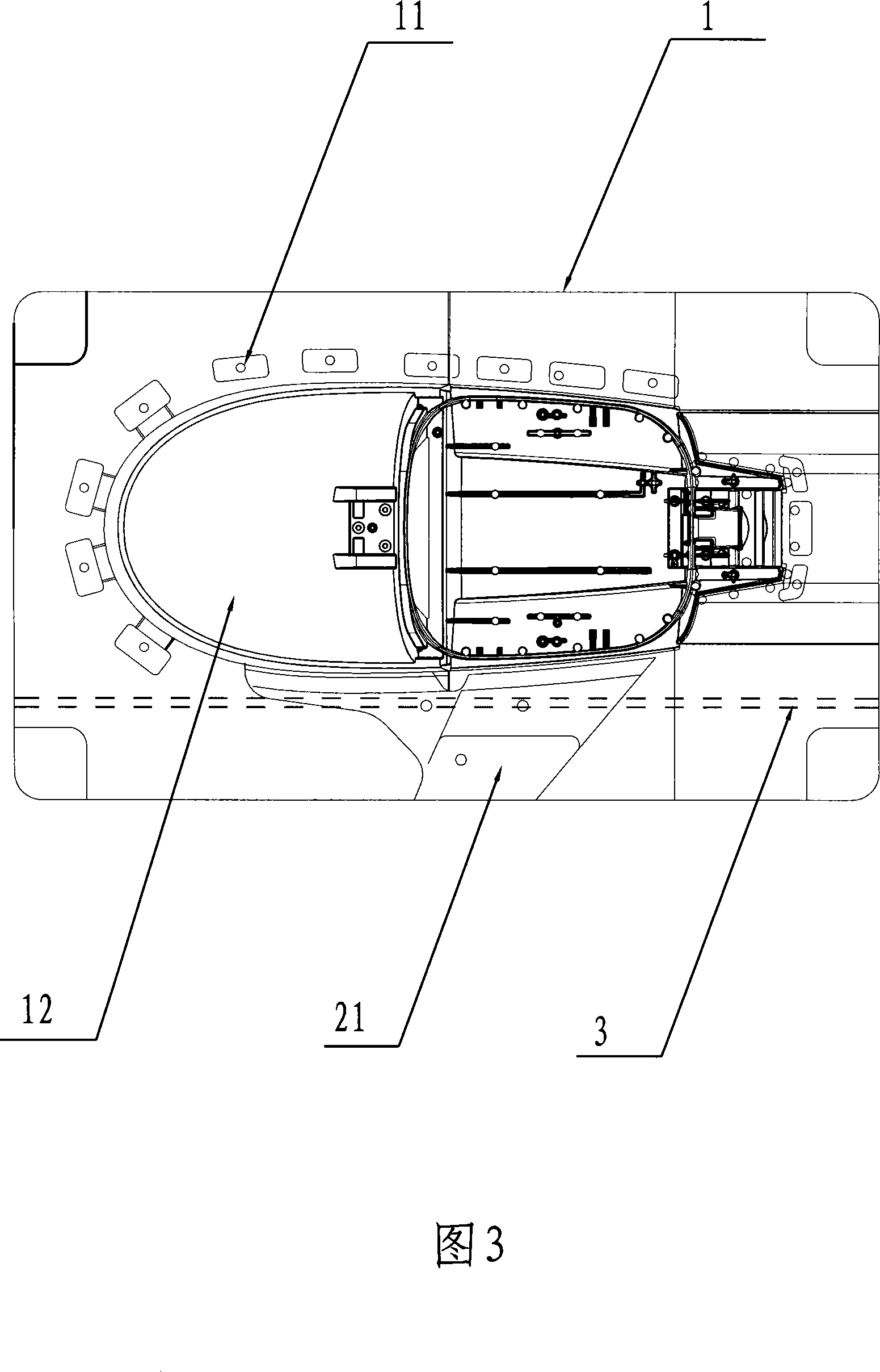 Mold for producing lamp frame reflecting body of selenium lamp