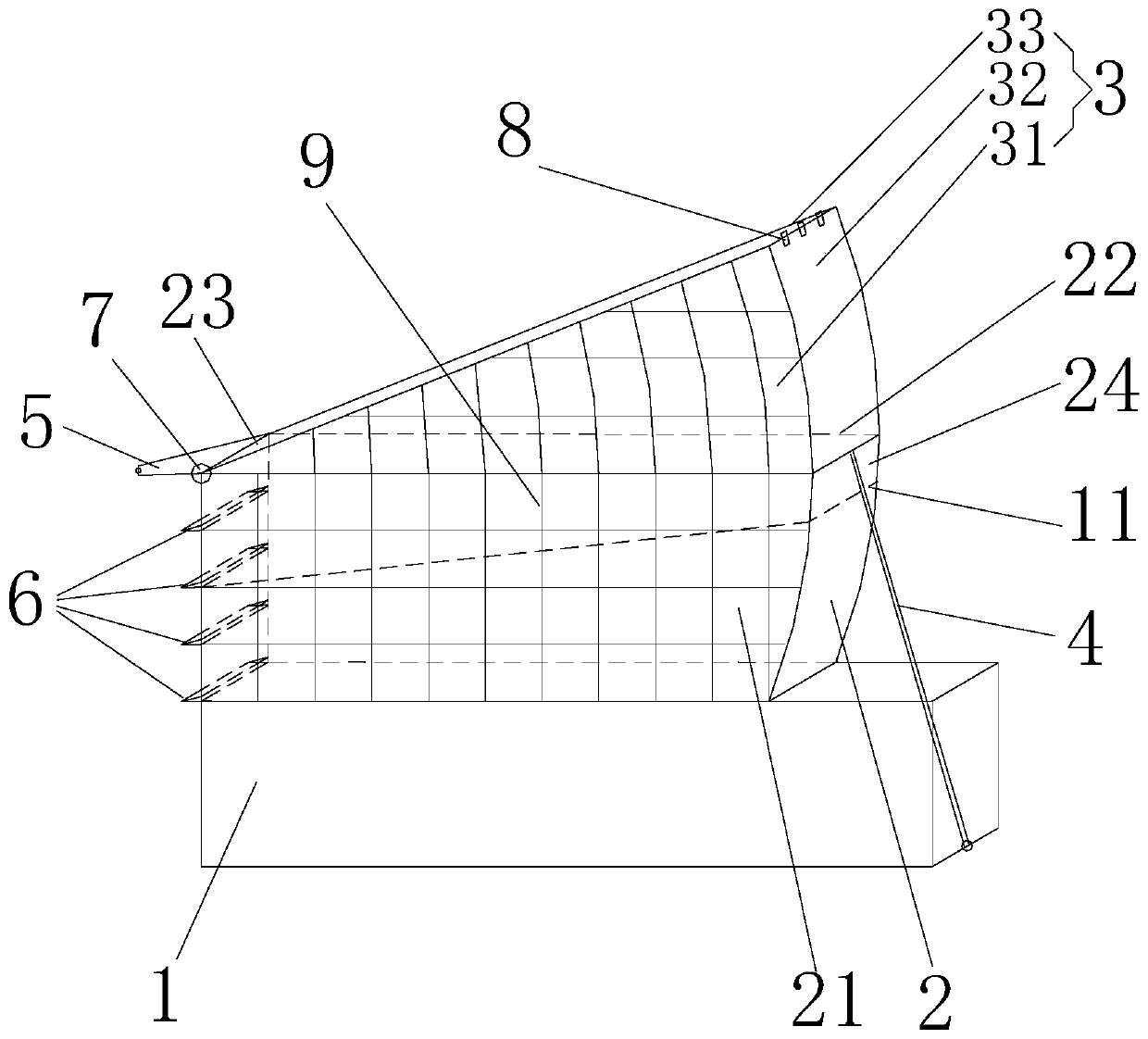 Slope interflow simulation device and method for simulating interflow