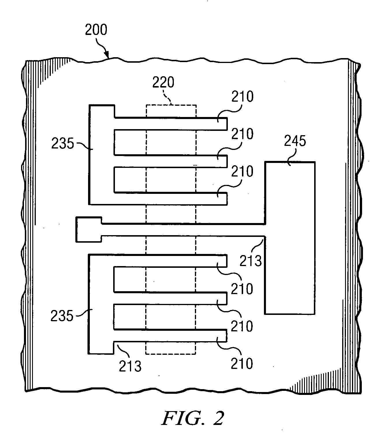 Reduction of mechanical stress on pattern specific geometries during etch using double pattern layout and process approach