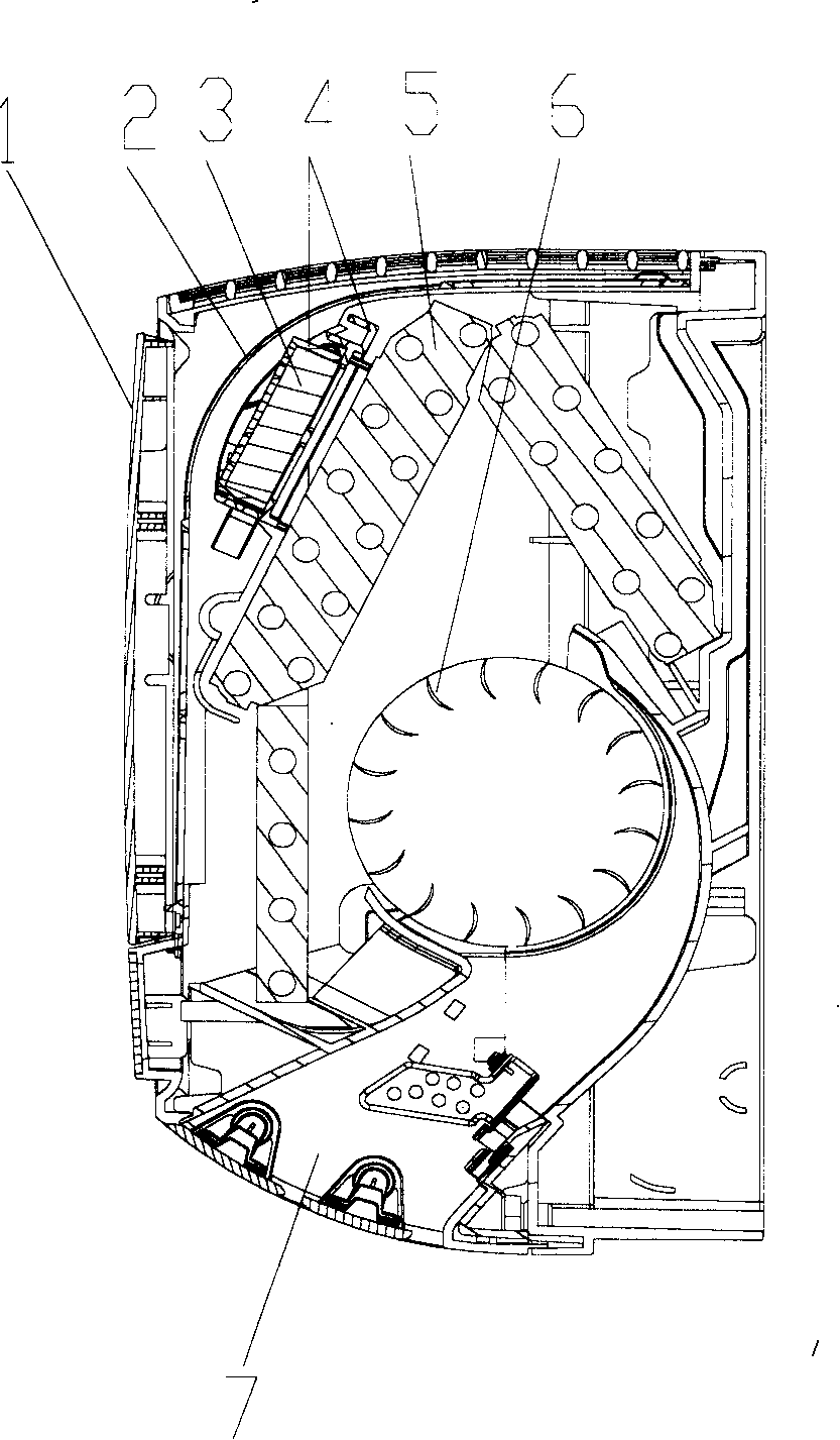 Method and device for removing formaldehyde from air-conditioner