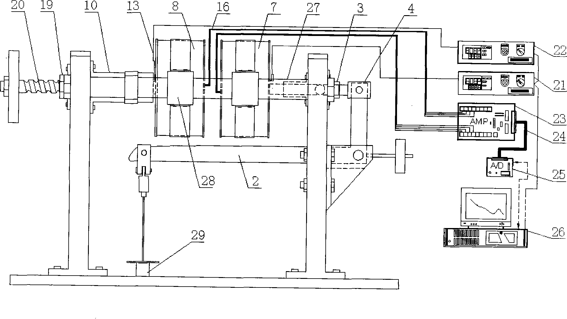 Solid interface contact heat exchange coefficient measurement method and apparatus based on transient method