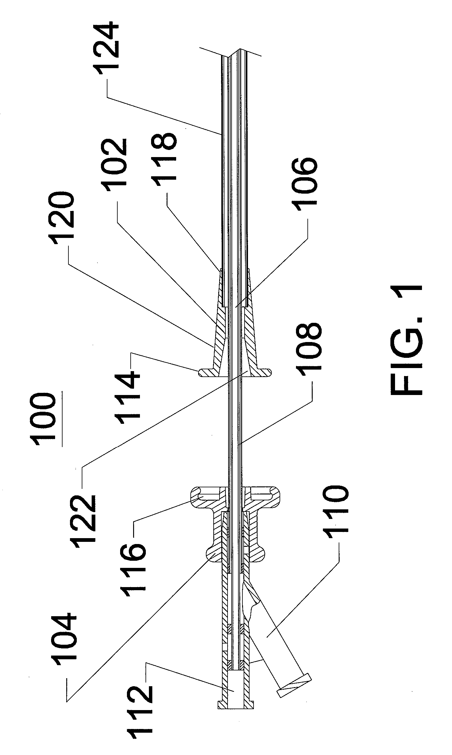 Transluminal sheath hub