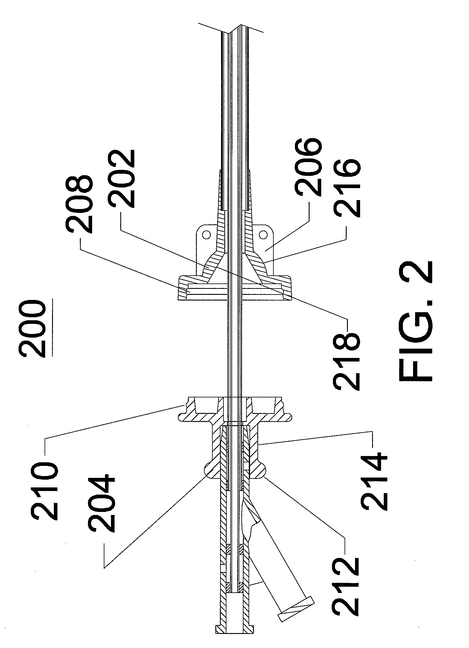 Transluminal sheath hub