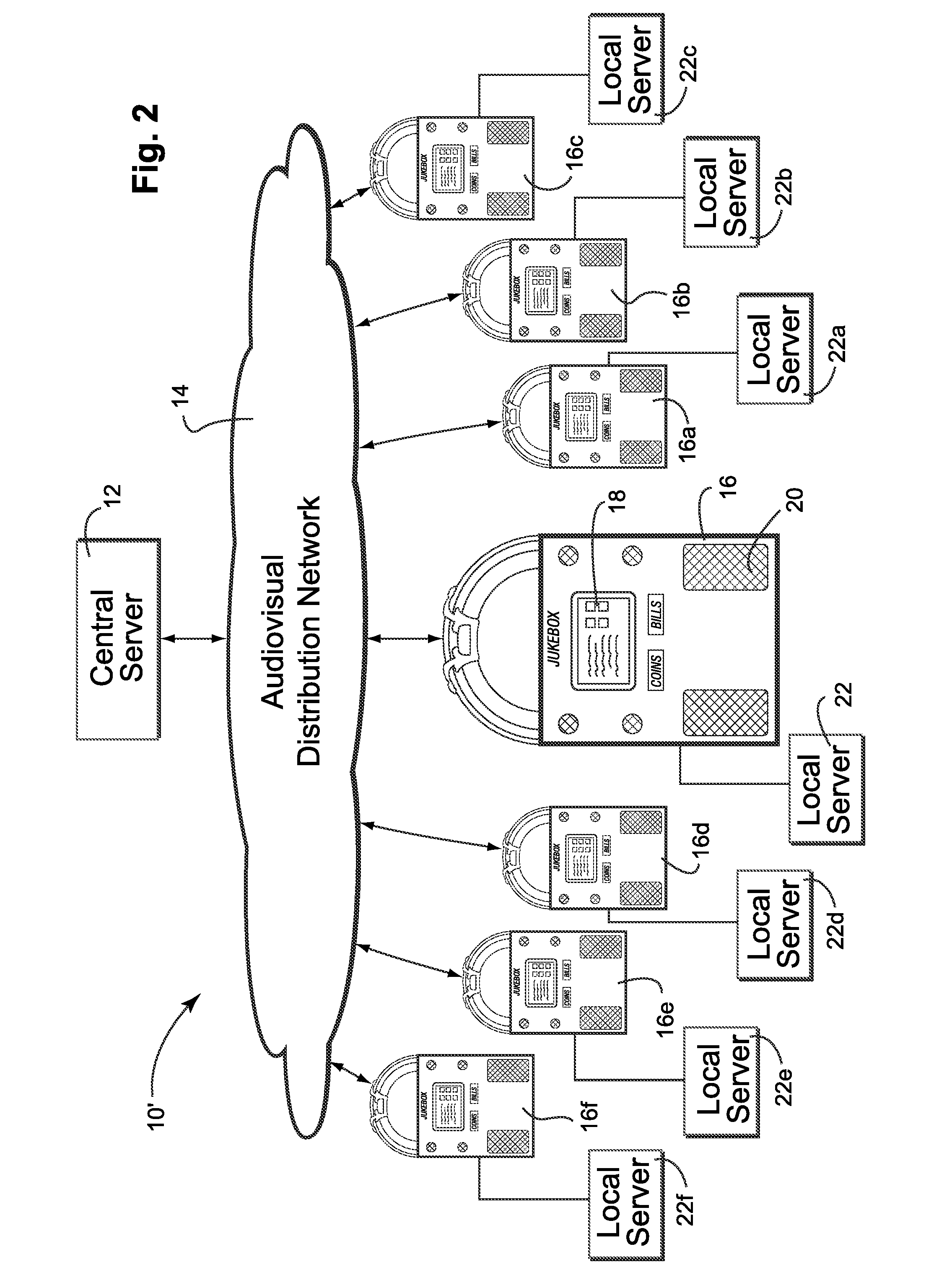 Digital jukebox device with karaoke and/or photo booth features, and associated methods