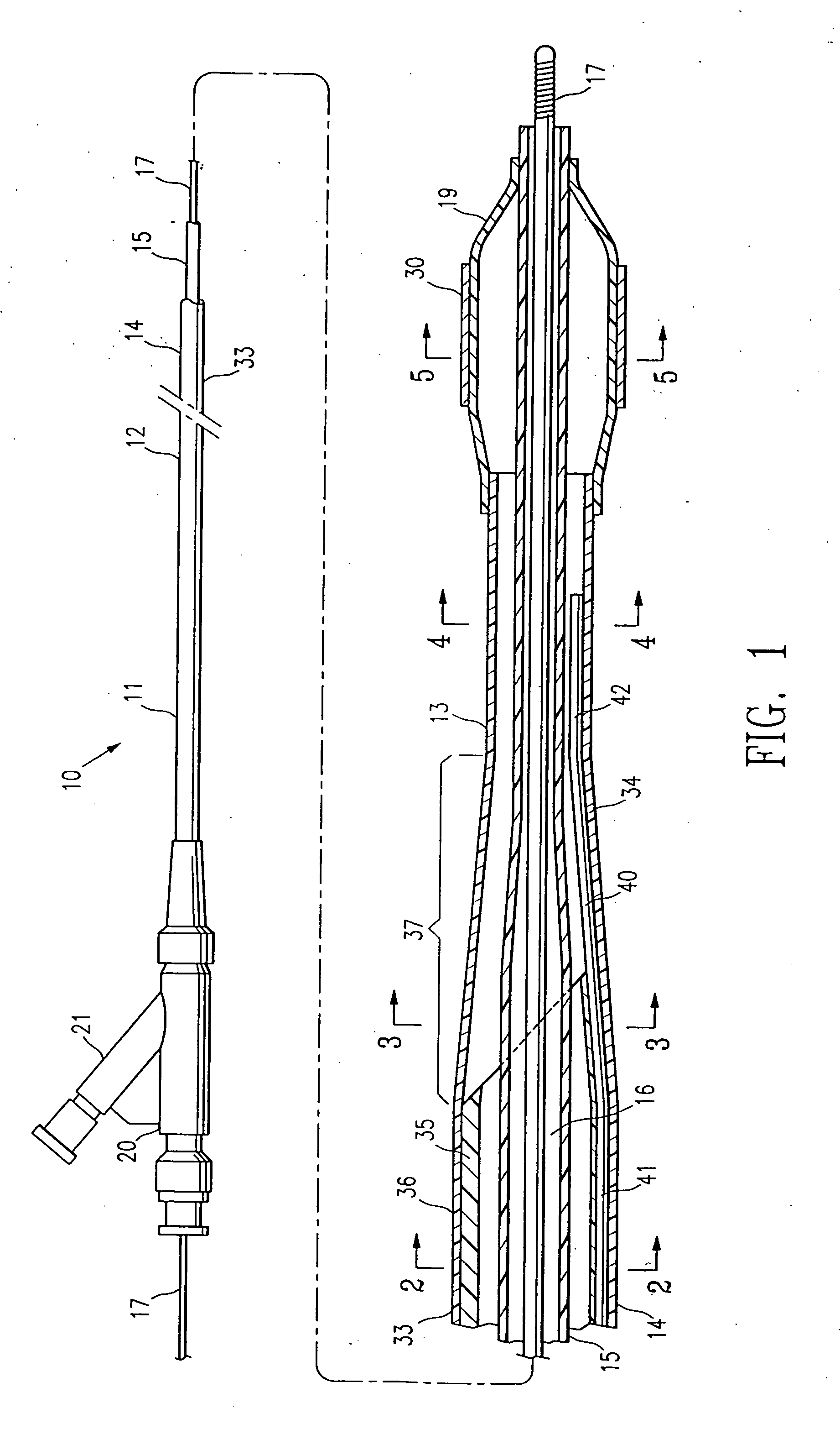 Catheter having a multilayered shaft section with a reinforcing mandrel