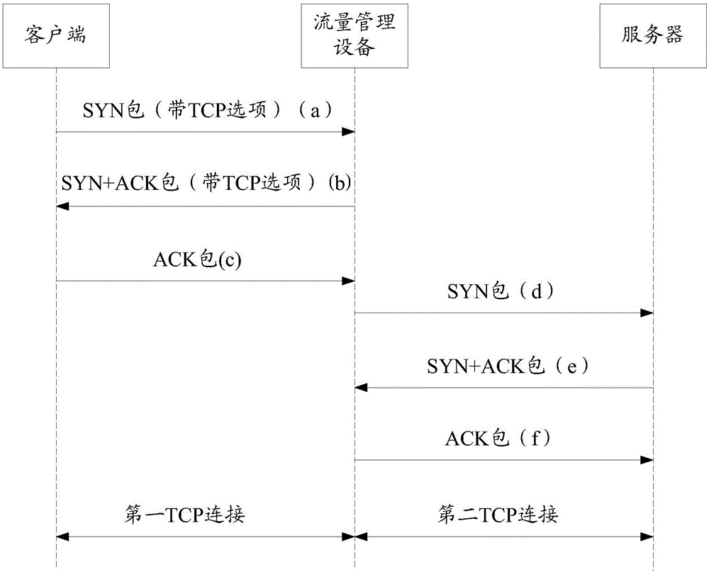 Transmission control protocol option processing method and apparatus