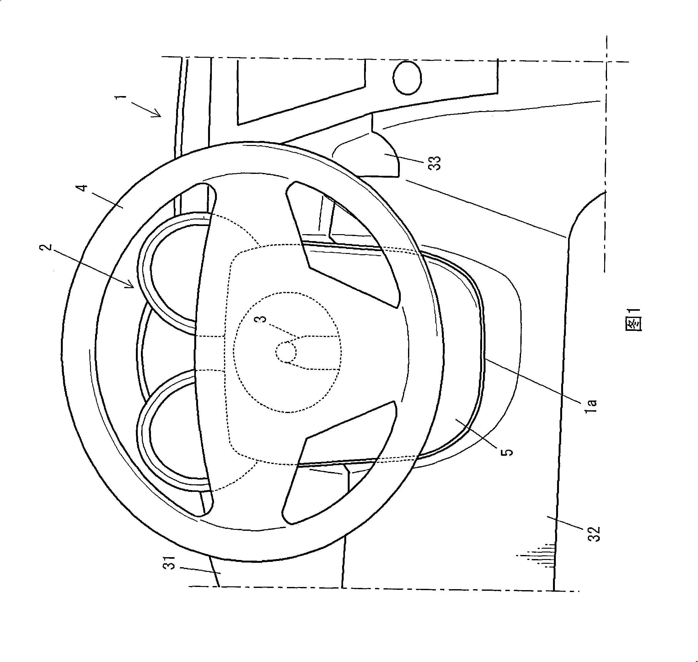 Structure of instrument panel area of vehicle