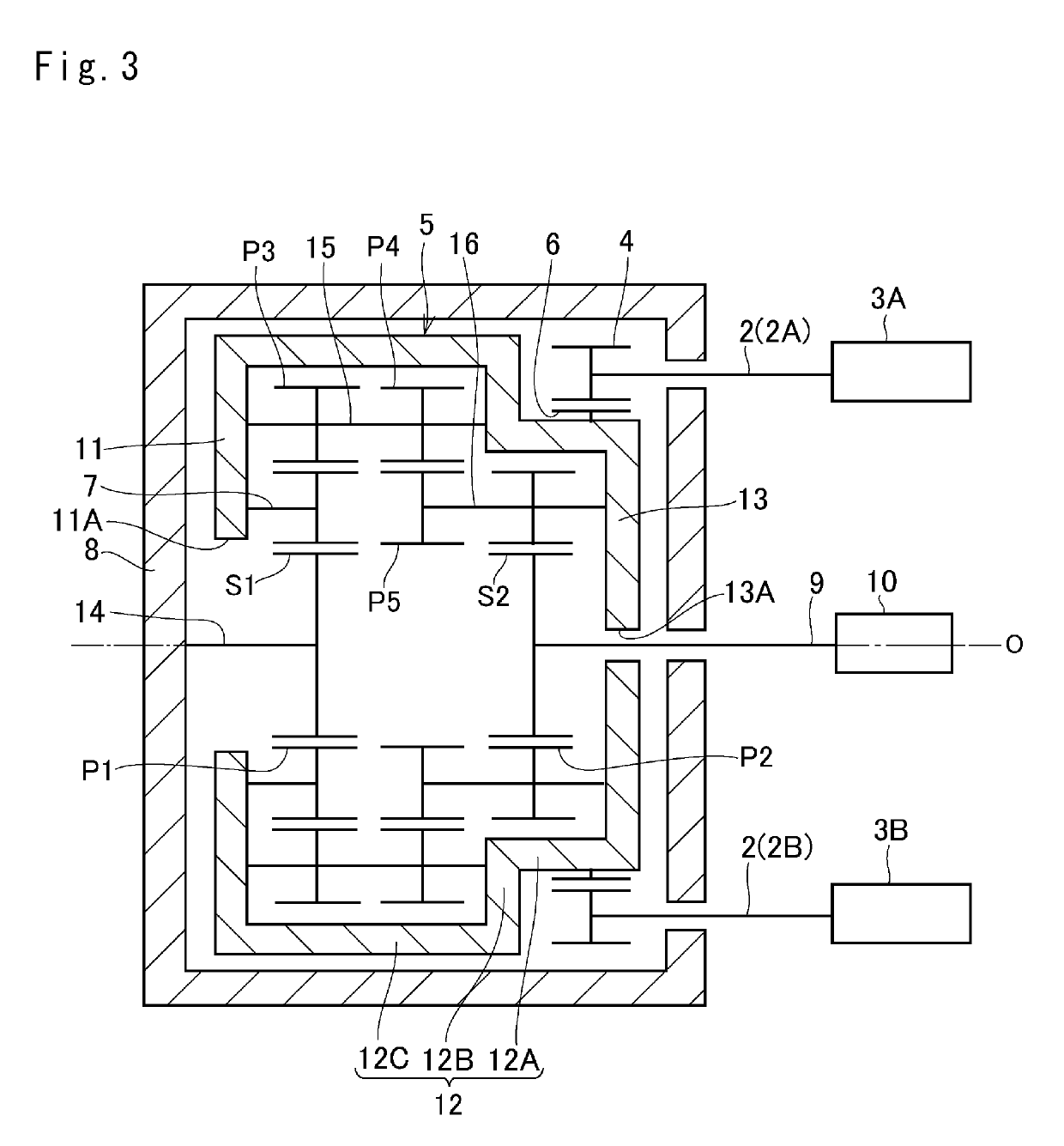 Geared transmission unit