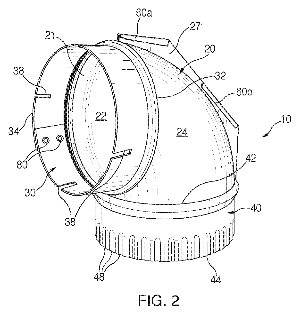 90 degree adjustable close elbow