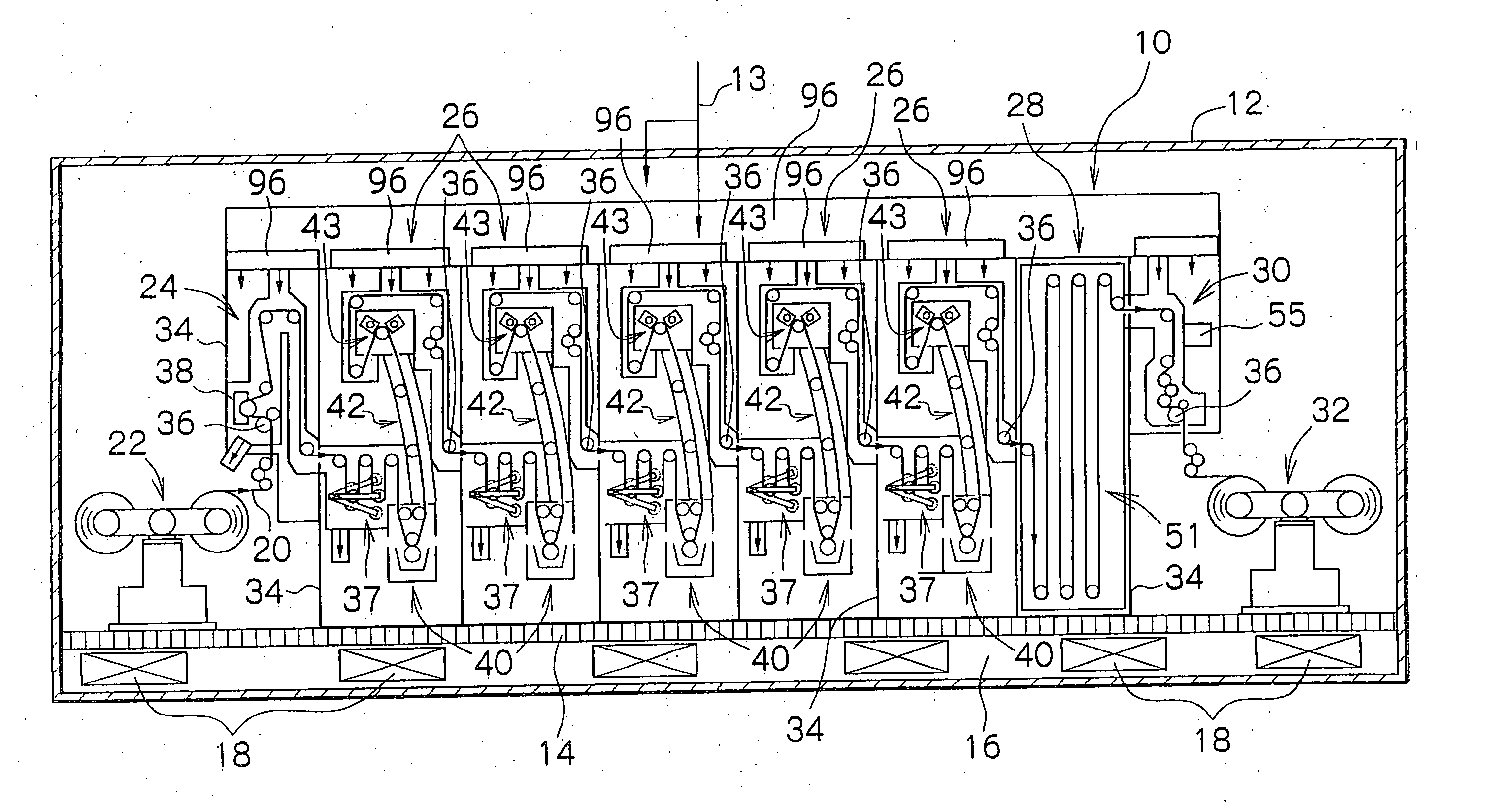 Production apparatus of multilayer coating film