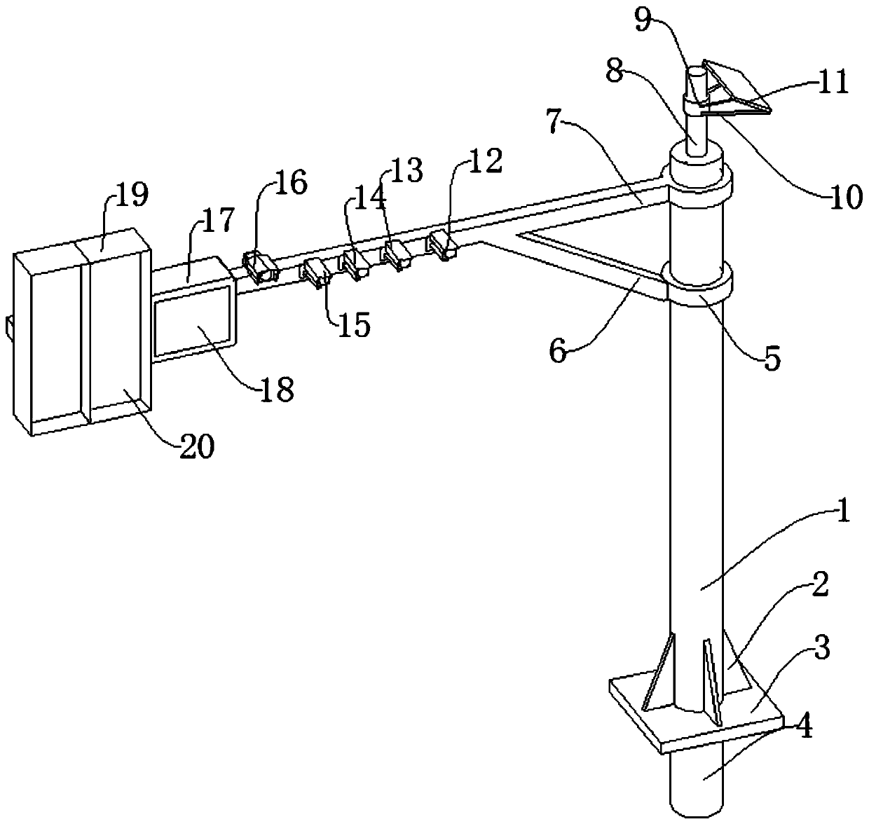 Traffic monitoring video detection device and method