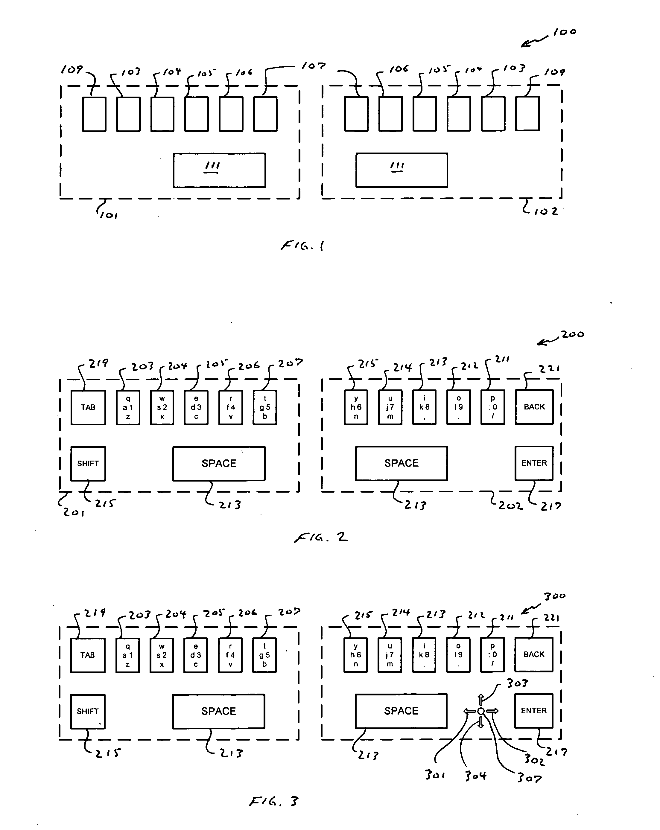 Compressed standardized keyboard