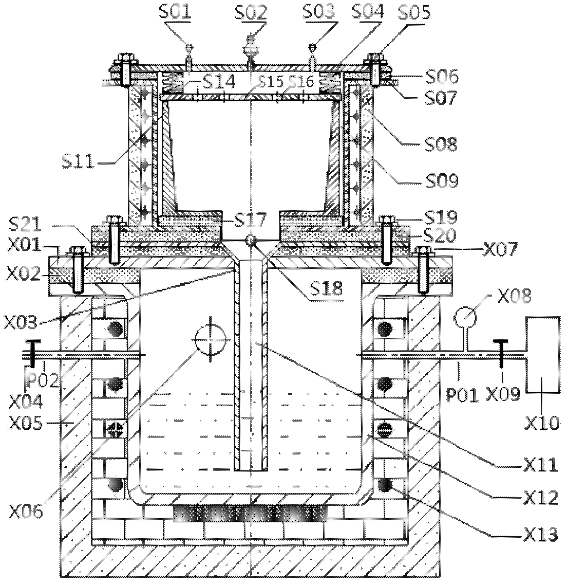 Device for preparing special-shaped metal-based porous composite material