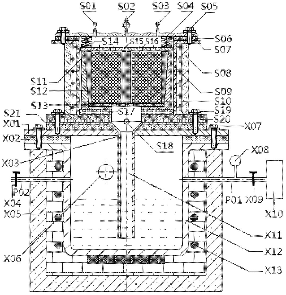 Device for preparing special-shaped metal-based porous composite material