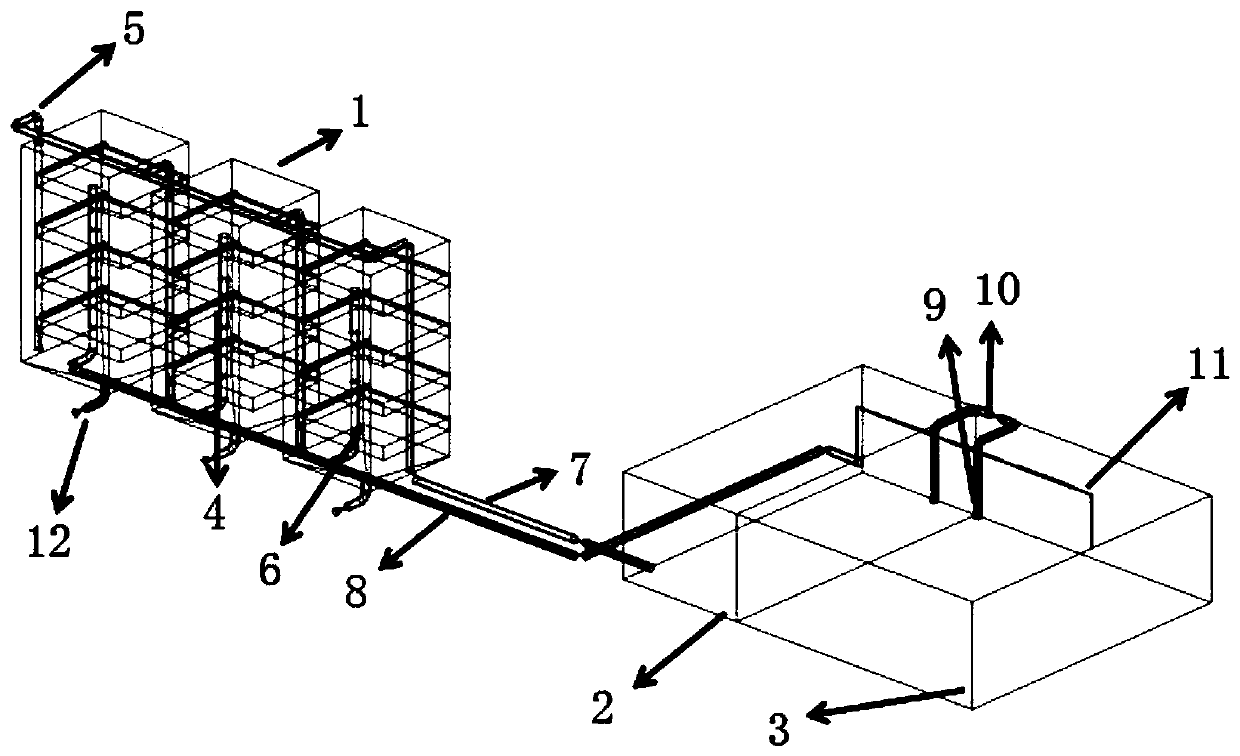 High-efficiency three-dimensional ecological cultivation system for buried shellfish