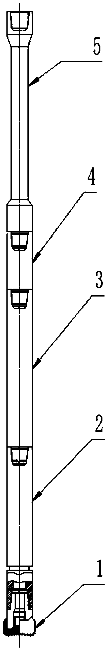 A kind of drilling tool assembly and drilling technology for l-shaped ground pre-grouting drilling with a depth of one thousand meters