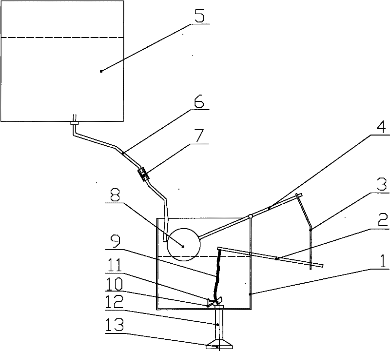 Simple flower watering device