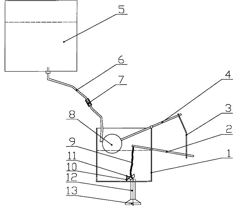 Simple flower watering device